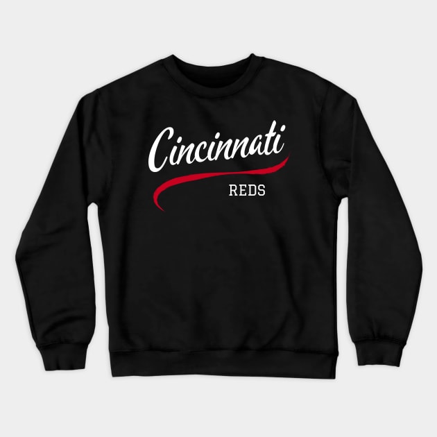 Cincinnati Reds Retro Crewneck Sweatshirt by CityTeeDesigns